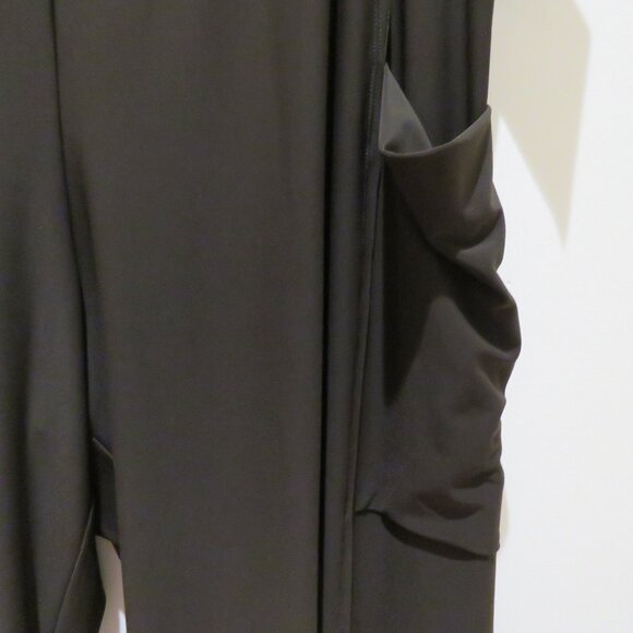 SYMPLI Flounce Relaxed Cargo Pants Wide Leg in Chocolate Lagenlook Size 18 NWT - Picture 8 of 13